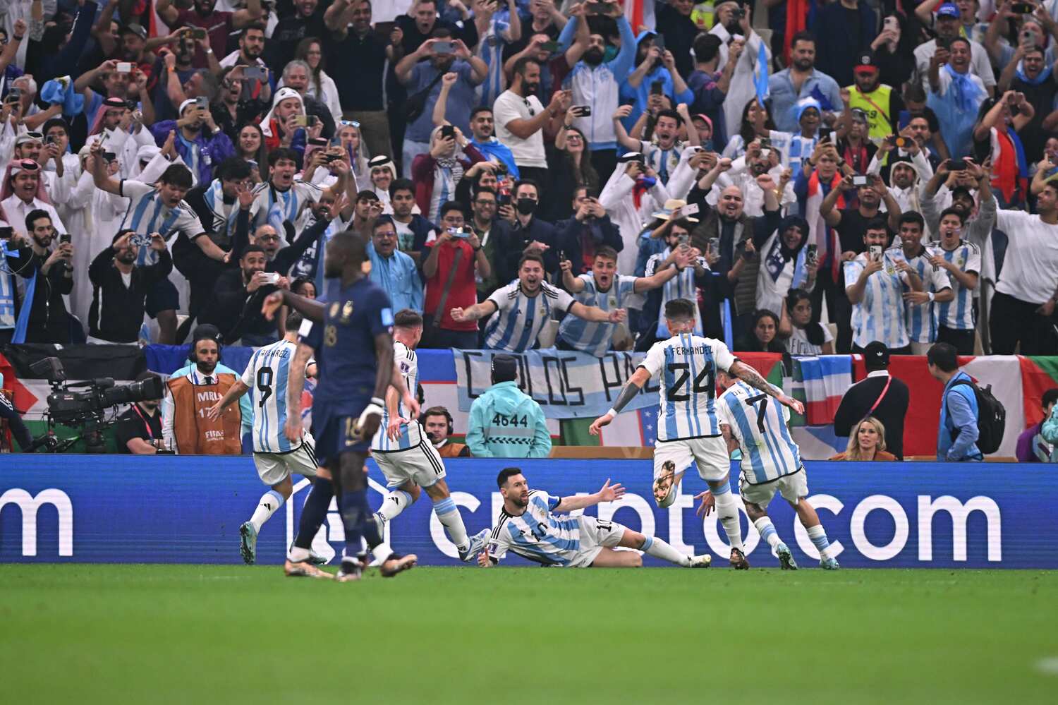 W杯決勝。メッシのPKで先制したシーン ©JMPA