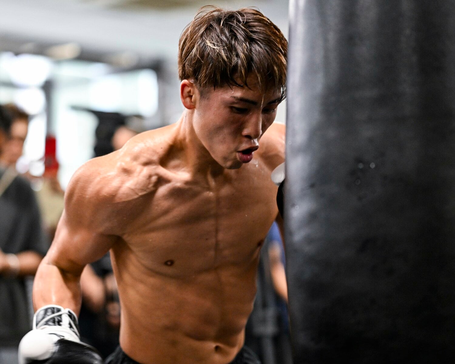 順調な仕上がりを見せる井上尚弥（2024年8月21日）©︎Hiroaki Yamaguchi