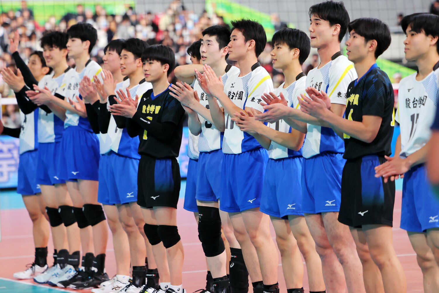 隙のないバレーボールで春高連覇を達成した駿台学園　©︎Naoki Nishimura/AFLO SPORT