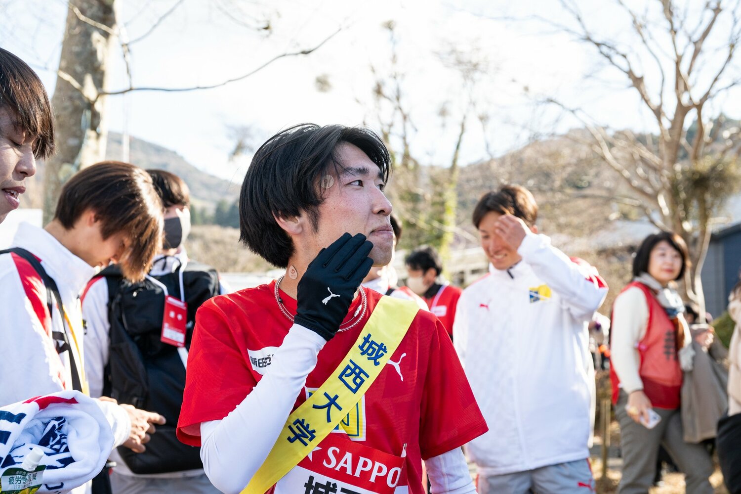 城西大の斎藤将也はゴール後やや渋い表情　©Nanae Suzuki
