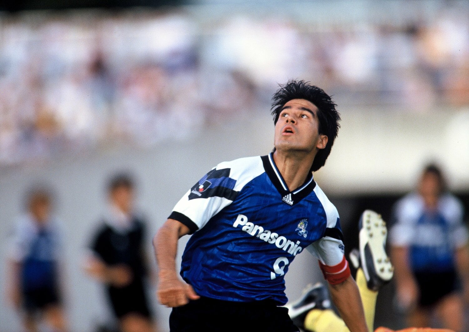 ガンバ大阪ではエースストライカーとして活躍した永島昭浩（1992年）©︎Koji Asakura
