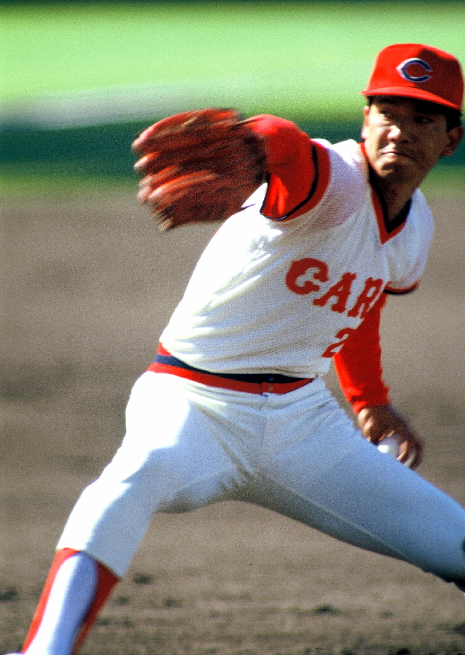 カープの伝説的投手である大野豊 ©︎Makoto Kenmizaki