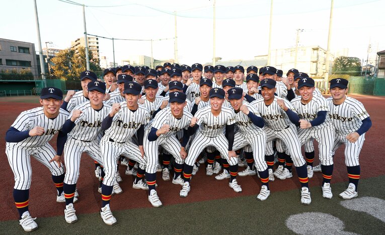 2011年夏以来の甲子園出場となる帝京　©JIJI PRESS