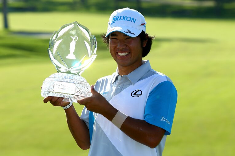 2014年メモリアル・トーナメントで、米ツアー初優勝を果たした松山英樹。22歳での達成は日本人最年少だった　©︎Getty Images