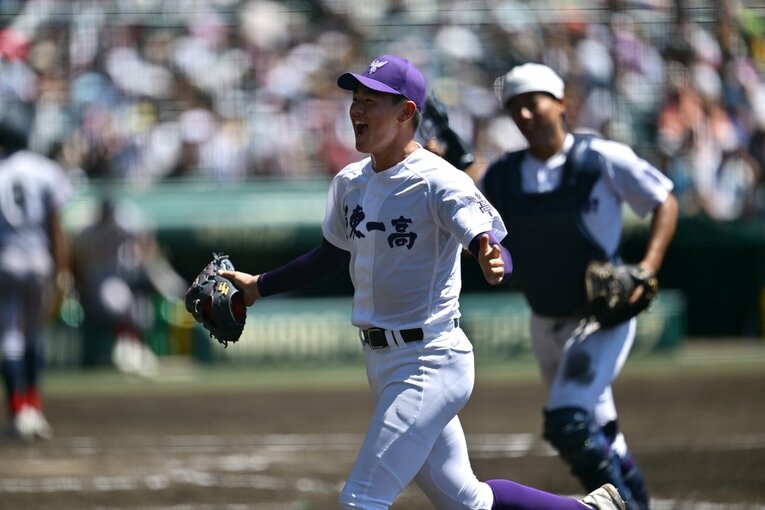 関東一のエース・坂井は甲子園で決勝以外は無失点だった　©Hideki Sugiyama
