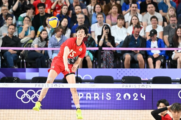 甲斐優斗（パリ五輪 ドイツ戦）©︎Kaoru Watanabe/JMPA