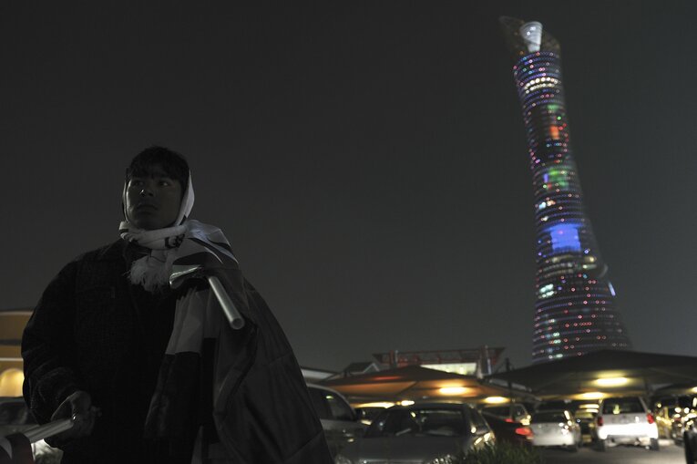 カタールの街中（2011年）　©Takuya Sugiyama