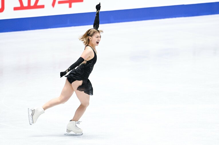 NHK杯、坂本花織のフリー演技　©︎Asami Enomoto