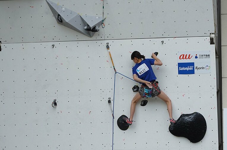 谷井菜月がリードユース日本選手権でみせた “次元のちがうパフォーマンス”(1) ／ photograph by Ichiro Tsugane