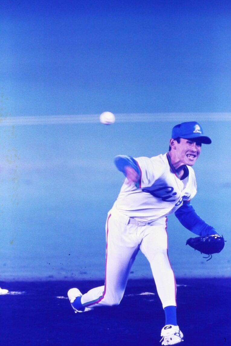 1997年の日本シリーズ第1戦に登板した西口　©Kazuaki Nishiyama