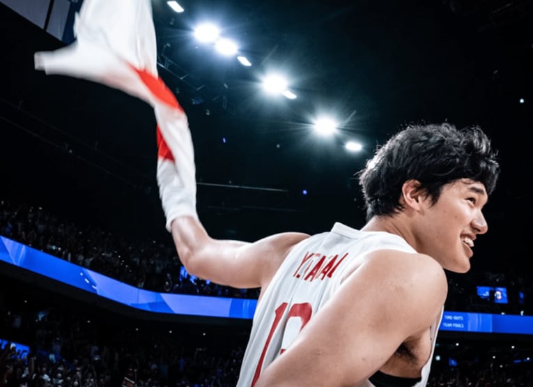W杯カーボベルデ戦の渡邊雄太　©FIBA