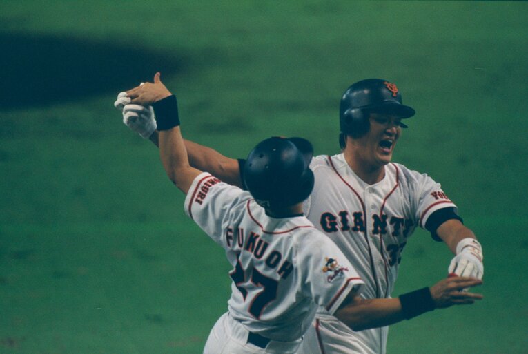 大森剛氏の現役時代（1996年日本シリーズ） ©BUNGEISHUNJU