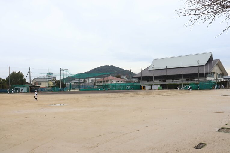 グラウンドは各部と共有のため、練習ごとに交渉も必要になるという　©Genki Taguchi