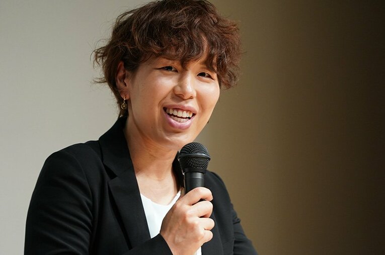 2019年12月、妊娠休養期間の岩清水梓。この3カ月後に愛息が誕生する　©JFA/AFLO