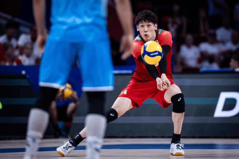 ネーションズリーグ準々決勝（vsスロベニア）©︎FIVB