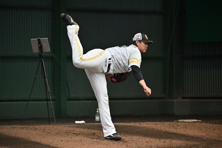 【15枚超】かつてボディビルダーを目指していた“怪物守護神”…杉山一樹のフォーム（最速160キロ超え／2024年）　©Hideki Sugiyama