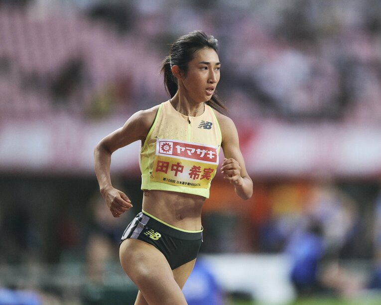 6月の日本選手権では五輪標準記録も突破して圧巻の独走劇を見せた田中　©Yuki Suenaga
