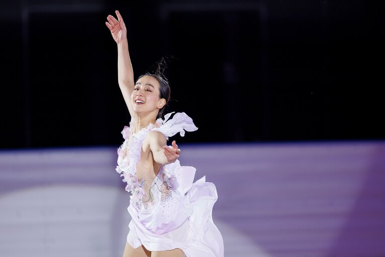 「MAO RINK」オープニングイベントに登場した浅田真央　©Kiichi Matsumoto