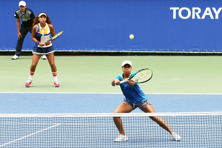 現役時代には姉妹ダブルスでの公式戦出場も実現した　©Getty Images