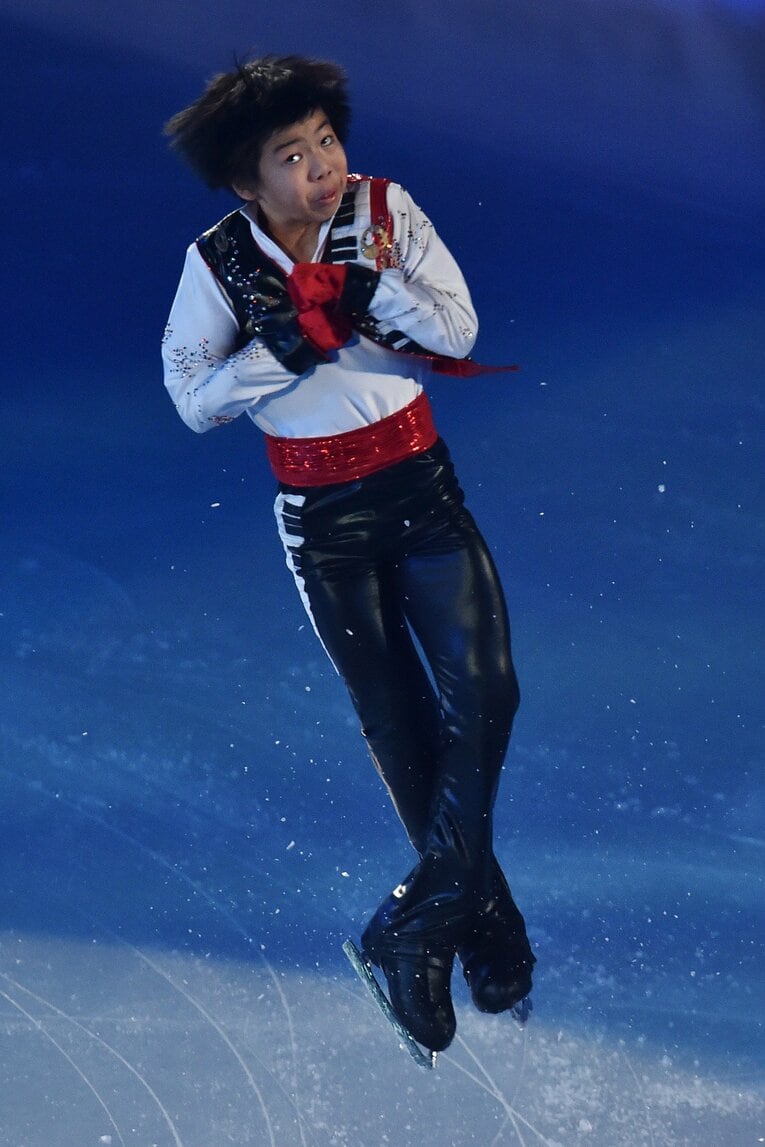 佐藤のジャンプを、鍵山は「小さい頃から上手かった」と証言した（当時11歳、2015年撮影）