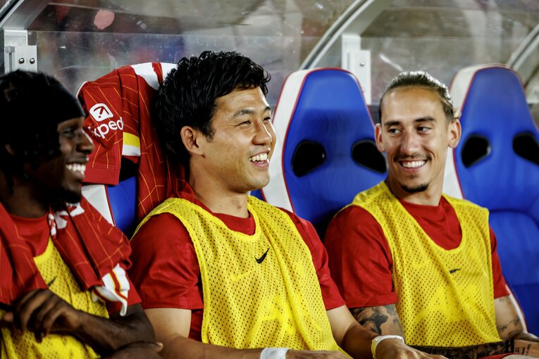 【リバプールで愛されるワタ・エンドウ（全20枚超）】（当時。リバプール＆日本遠征レア写真はまだまだ続きます）　©Kiichi Matsumoto