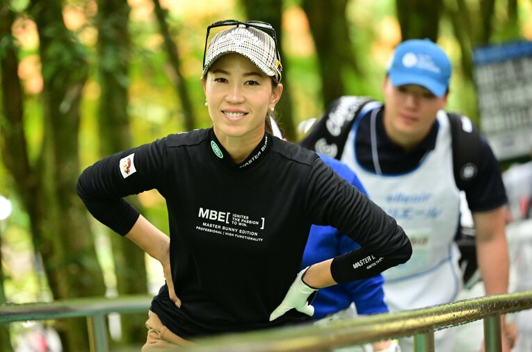 今季限りで第一線から退くことを表明した上田桃子（38歳） ／ photograph by Atsushi Tomura/Getty Images