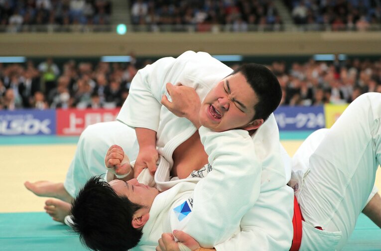 国士館高校時代の斉藤立　©JIJI PRESS