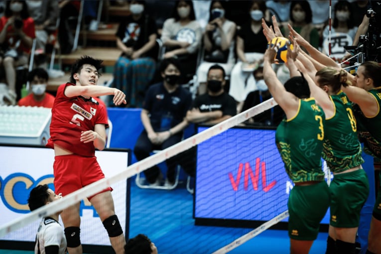 ネーションズリーグ・オーストラリア戦　©︎FIVB