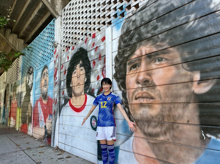 アルゼンチンを訪れた際の眞嶋さん　※本人提供