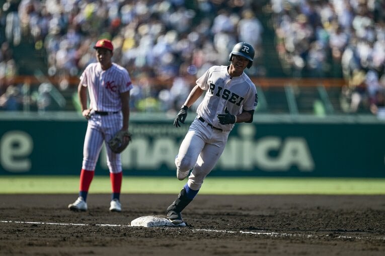 甲子園で2試合連続本塁打を放った履正社の主砲・森田大翔　©︎Nanae Suzuki