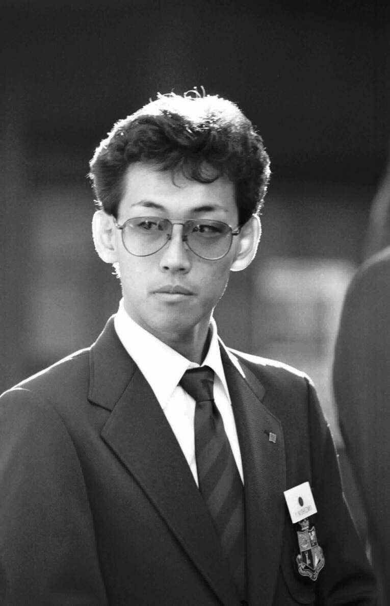 大学時代の西崎の貴重な一枚。ちょっとやんちゃ風？　©Makoto Kemmisaki