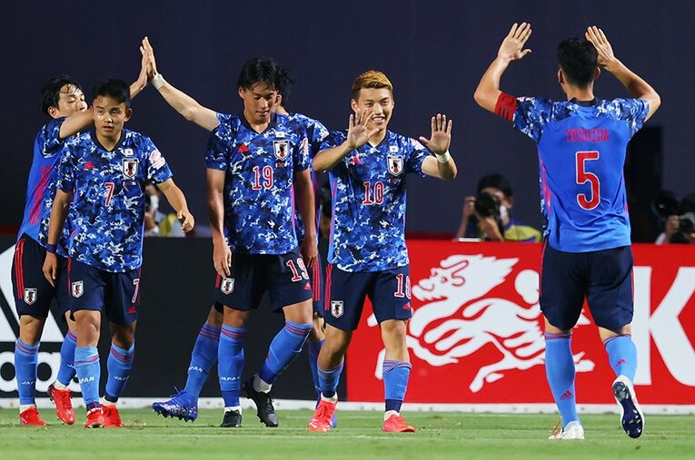 ホンジュラス戦は堂安律の2ゴールなどで3－1で勝利した ／ photograph by Naoki Morita/AFLO