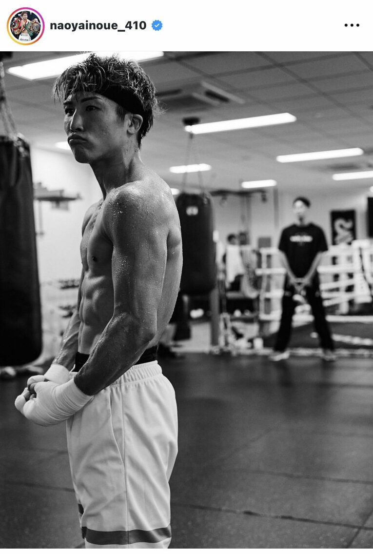 自身のInstagram（@naoyainoue_410）などに仕上がったボディを投稿した井上尚弥（全4枚/1枚目）