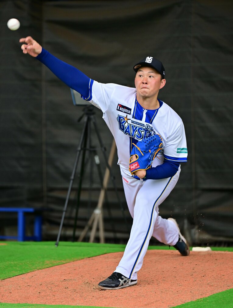 2年目の飛躍に向けて淡々と調整を進める　©JIJI PRESS