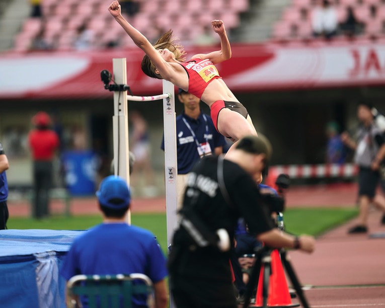 1m90cmまでの跳躍では、かなり余裕のある好ジャンプを見せていた（3/5）　©Yuki Suenaga