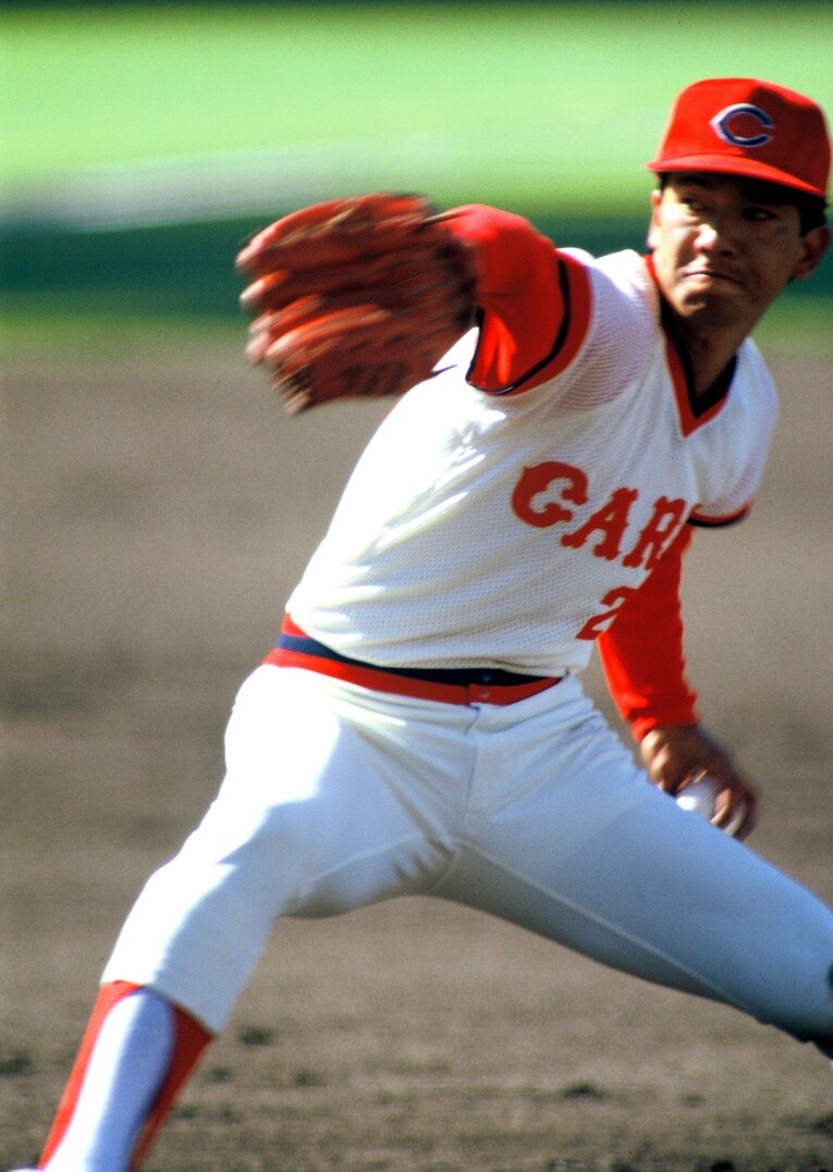 カープの伝説的投手である大野豊　©︎Makoto Kenmizaki