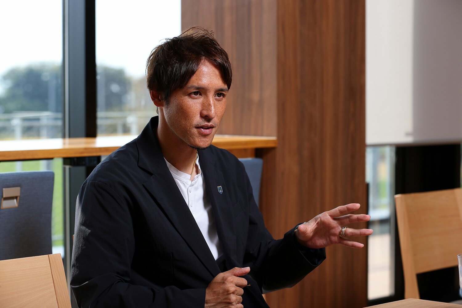 現役の最後は地元に帰って「ザスパでプレーしたい」という気持ちがあったという　©︎Shigeki Yamamoto