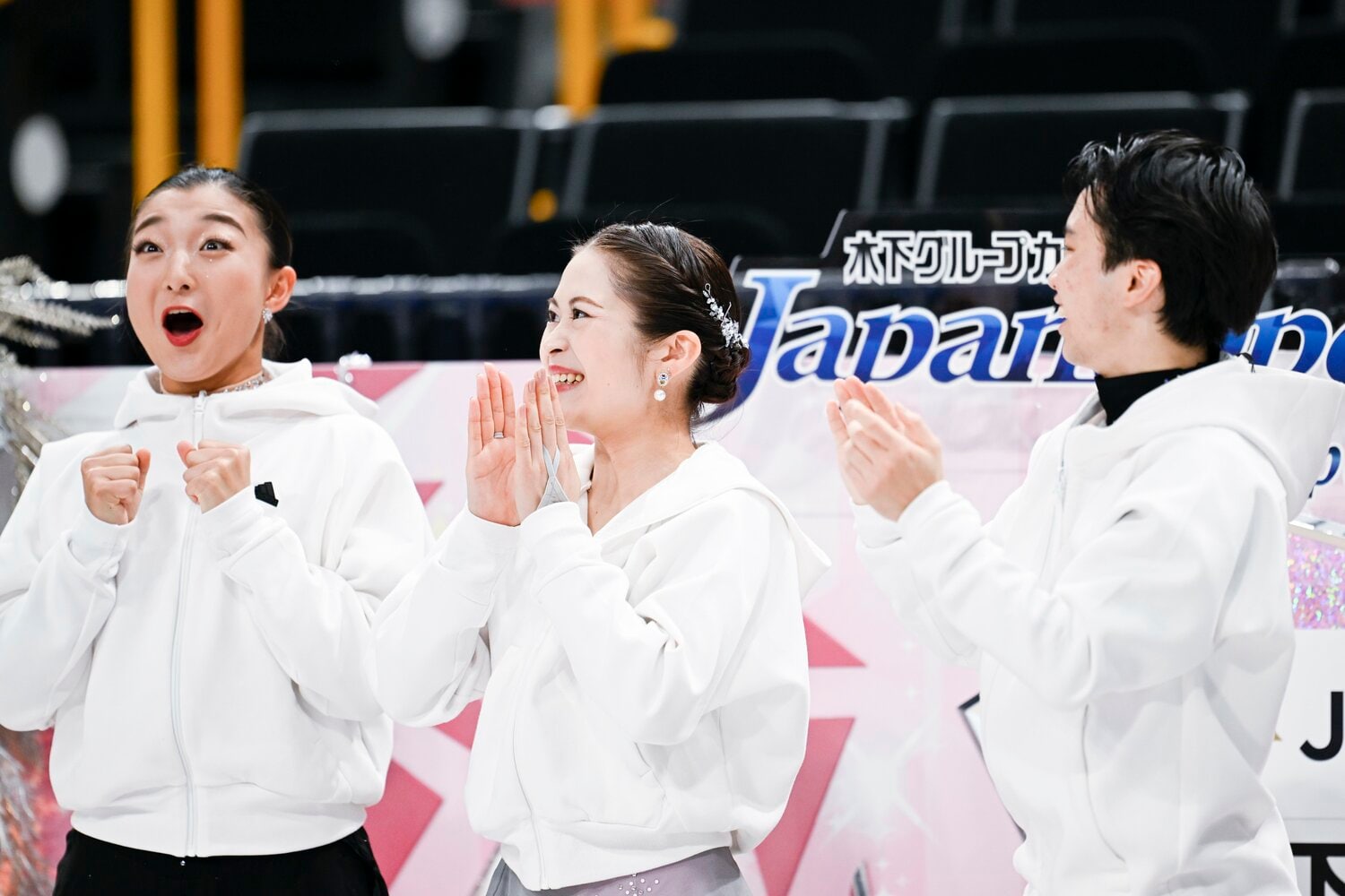 坂本花織（左）も宮原の演技を絶賛　©︎Asami Enomoto