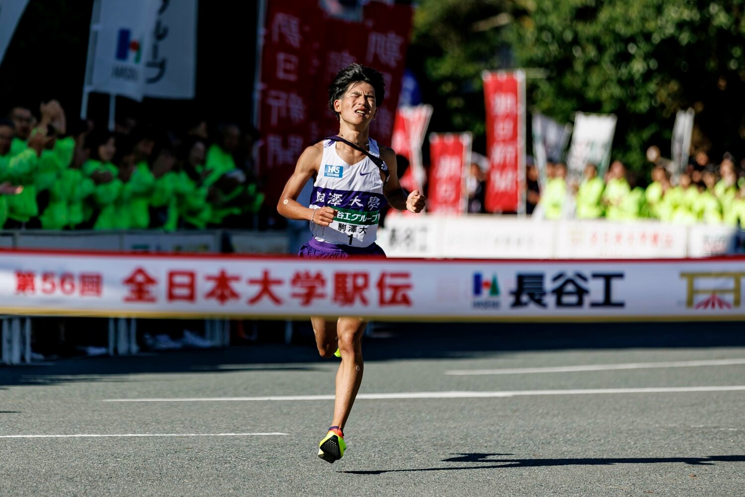 大学時代、3年時の全日本をはじめ駅伝ではいつも頼りになるところを見せてきた山川　©Kiichi Matsumoto