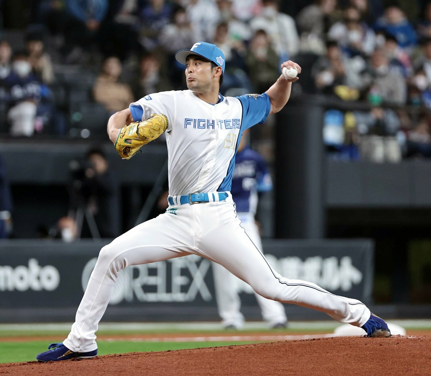 日ハムの主力として今季、自身最多の100イニング超の登板機会を得た上原健太　©JIJI PRESS