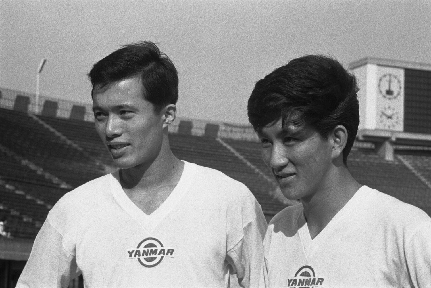 ヤンマー時代の釜本邦茂とネルソン吉村 ©︎Shinichi Yamada/AFLO