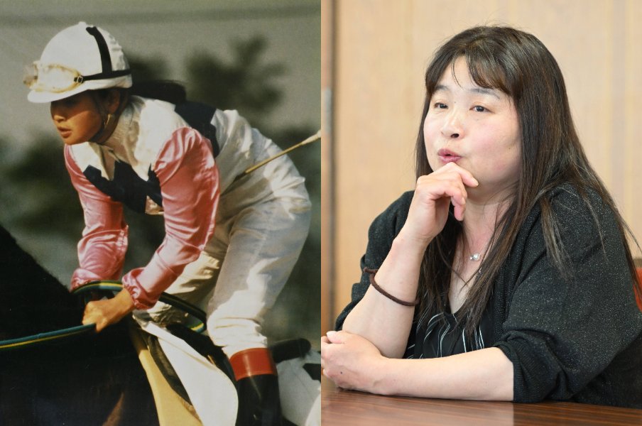 「出産しても、またレースに乗ろうと思っていた。でも…」21歳で笠松の先輩騎手と結婚、“女性騎手1期生”中島広美48歳が語る「復帰をあきらめた理由」＜Number Web＞ photograph by Hiromi Taguchi(L)/Keiji Ishikawa(R)