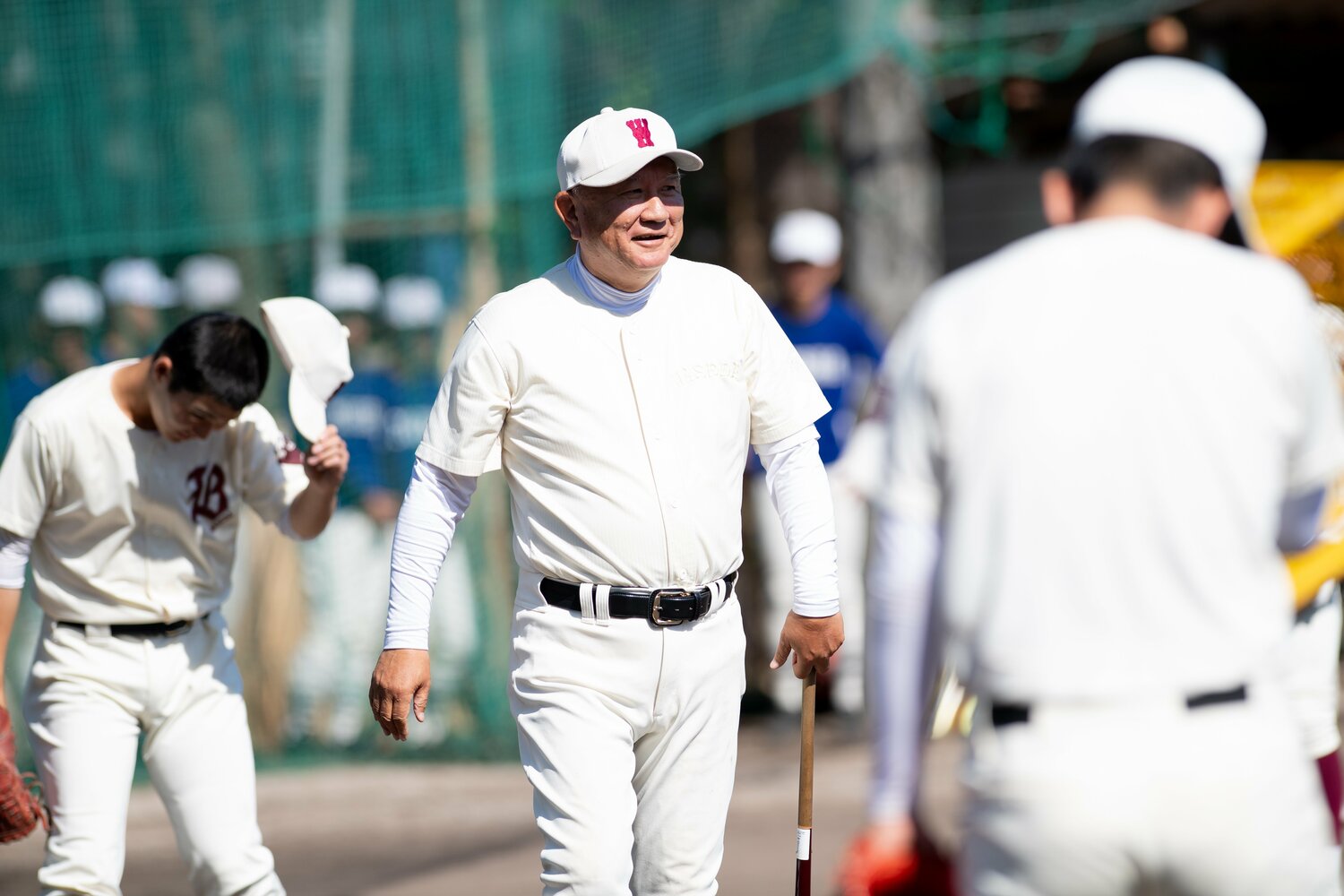 早稲田実業を率いる和泉実監督 ©Kota Inoue