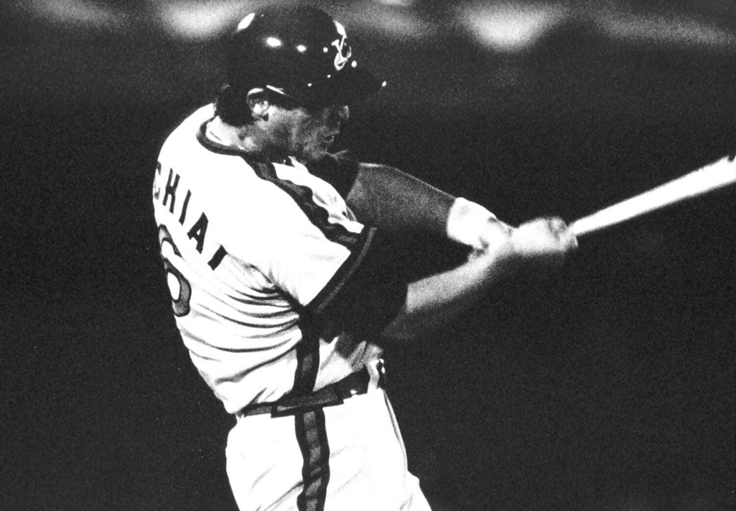 現役時代の落合博満（写真はロッテ時代） ©Makoto Kenmizaki