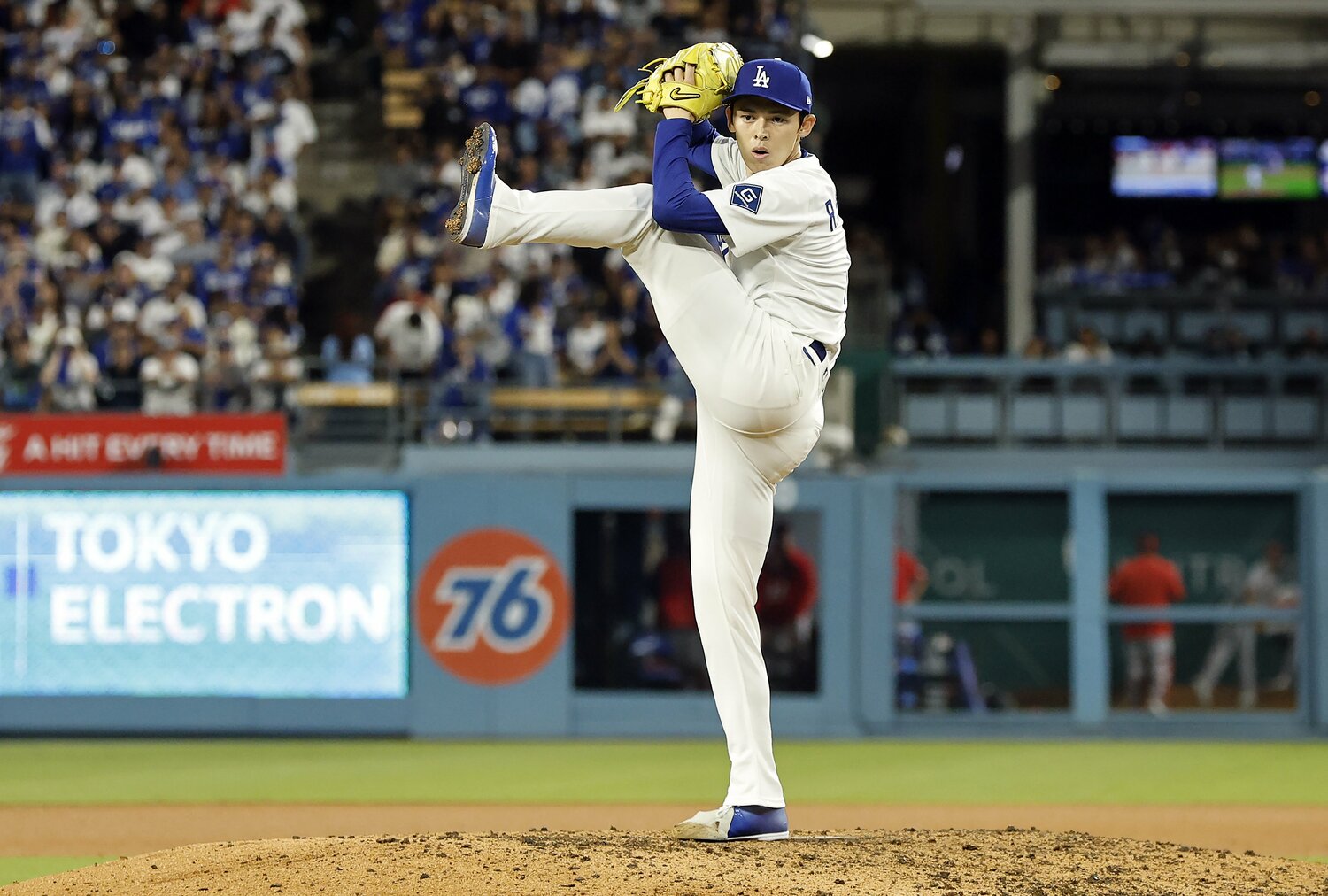 圧倒的な投球を続けるドジャースの佐々木朗希 ©Getty Images