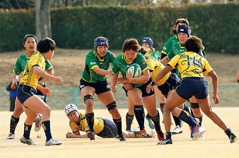 9月のW杯を見据えて国内外で鍛錬を重ねるラグビー乙女たち。＜Number Web＞ photograph by Nobuhiko Otomo