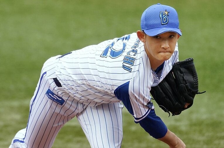 高卒３年目の昨季はファームで4勝1敗、防御率2.07はリーグ2位。一軍でも11月1日の阪神戦で5回1失点と好投を見せた ／ photograph by Kyodo News