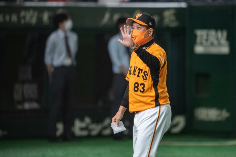 シーズン前は“弱気”な発言が目立った原監督 ©Nanae Suzuki