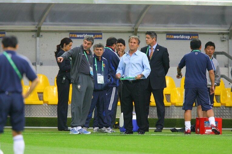 ドイツW杯ブラジル戦にて　©JMPA