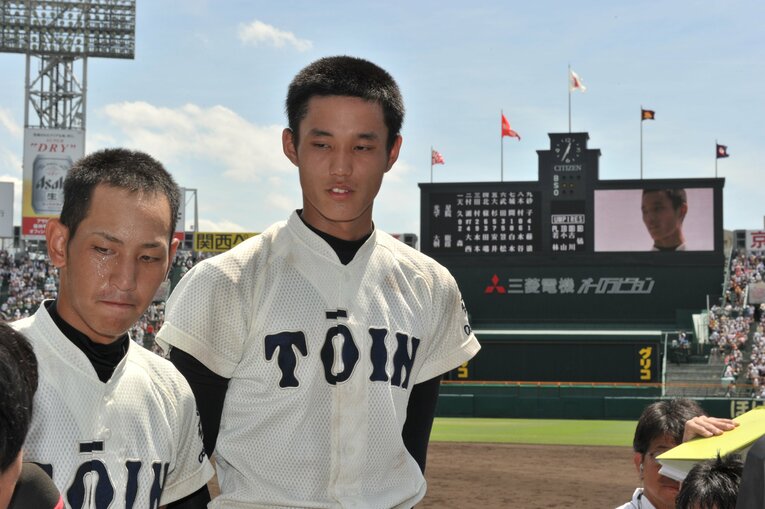 この世代の高3時に甲子園春夏連覇を達成した大阪桐蔭。エース藤浪とも城間は中学時代に対戦経験があった ©Hideki Sugiyama